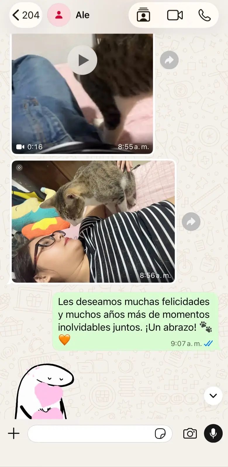 Conversación con Ale sobre el reencuentro de Bambam, captura 2 de 2